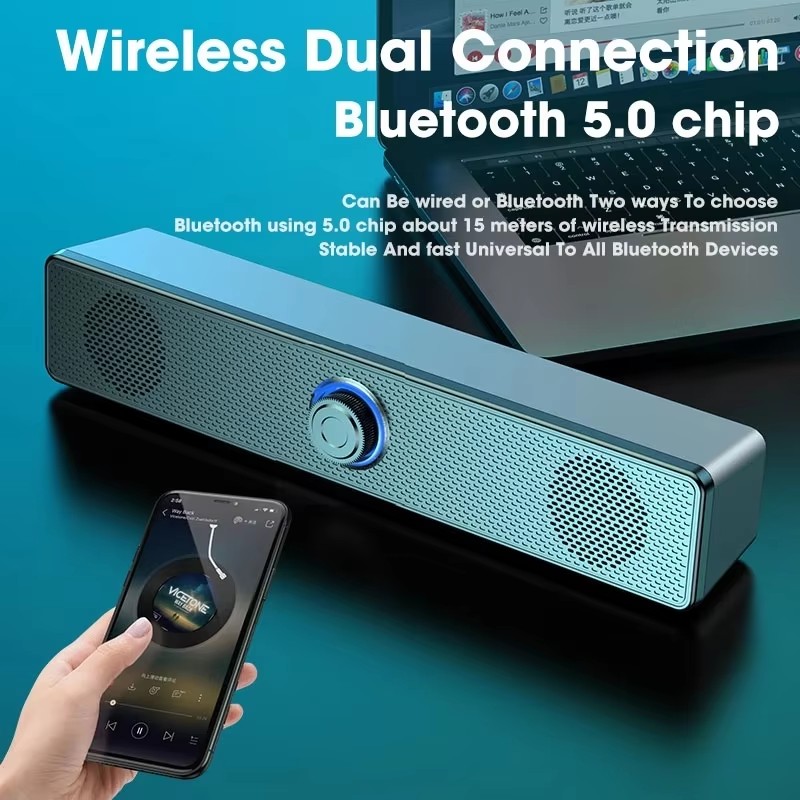 Home Cinema Tv - Caixa de Som Portátil para Computador,