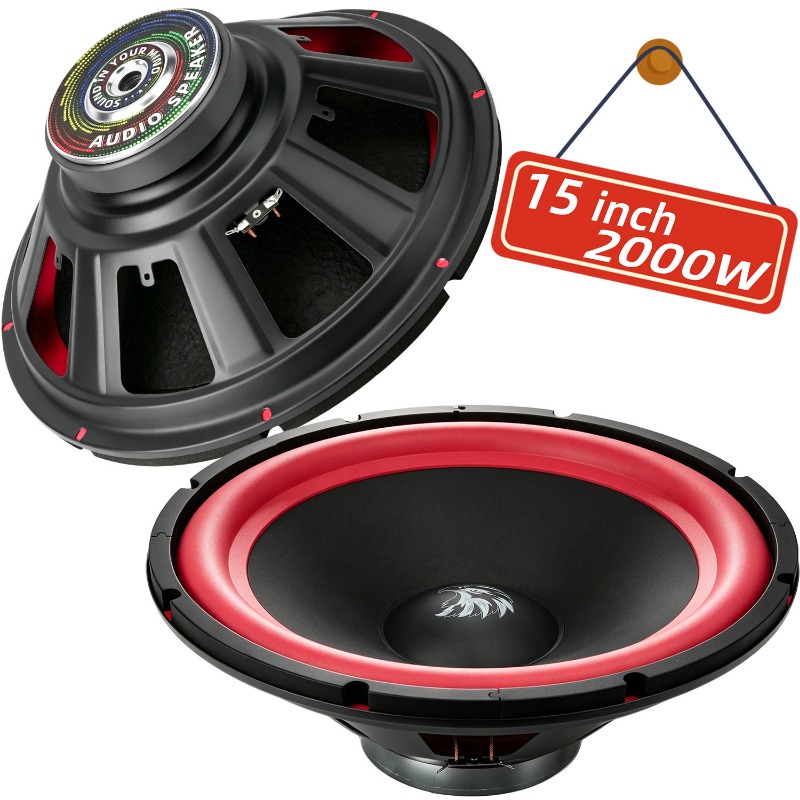 Audio Home Cinema - 1 unidade Subwoofer Automotivo de 15