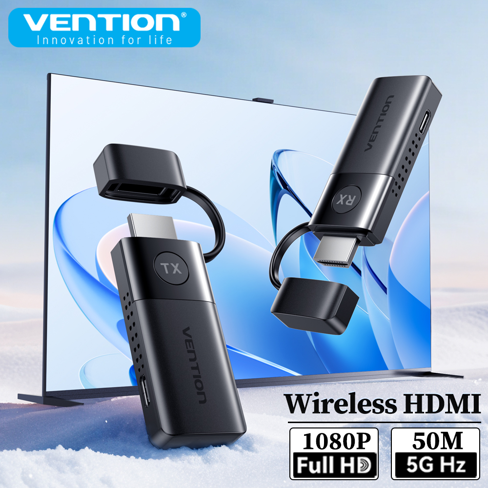 Home Cinema Wireless - Vention Transmissor e receptor HDMI sem