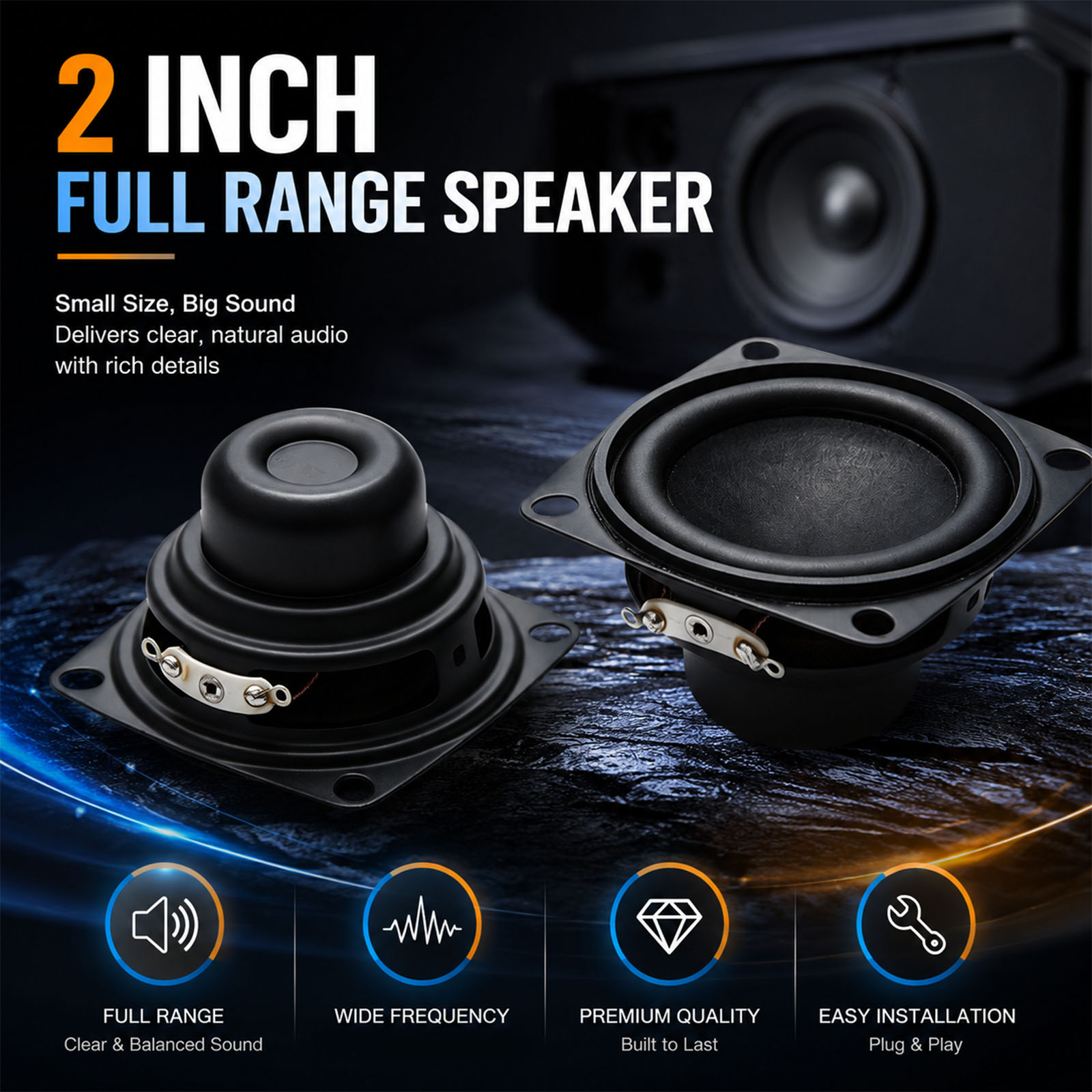 2 pçs 2 Polegada mini alto-fal - Home Cinema Jbl avaliação e preço