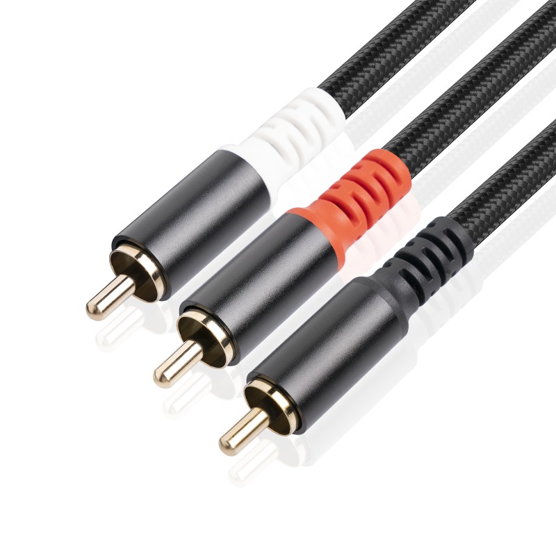 1/2/3m 1 rca macho para 2 rca  - Audio Home Cinema avaliação e preço