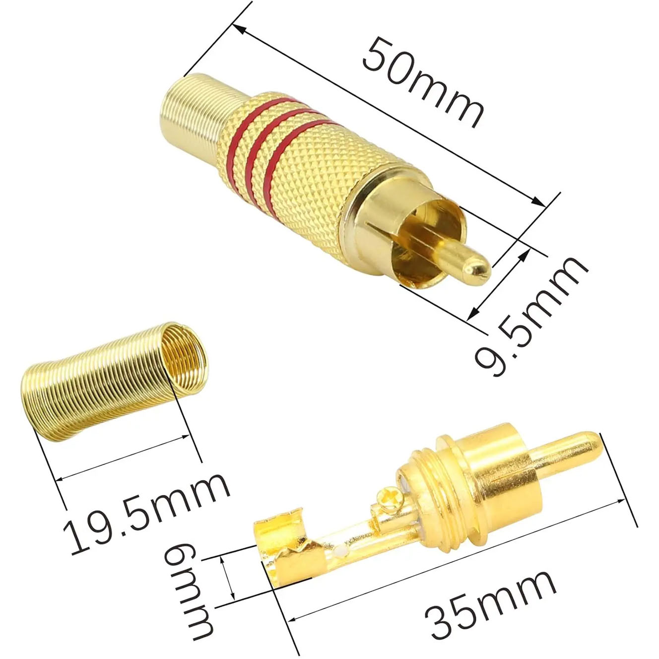 Conector de Áudio e Vídeo RCA  - Audio Home Cinema avaliação e preço