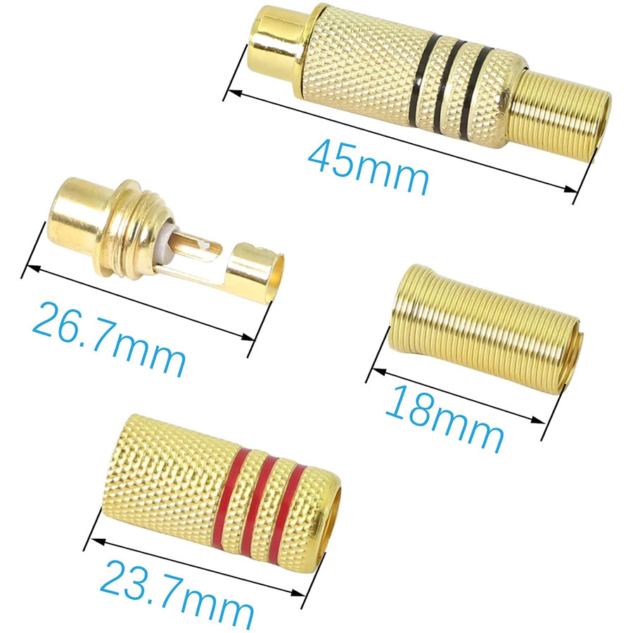 Conector de Áudio e Vídeo RCA  - Audio Home Cinema avaliação e preço